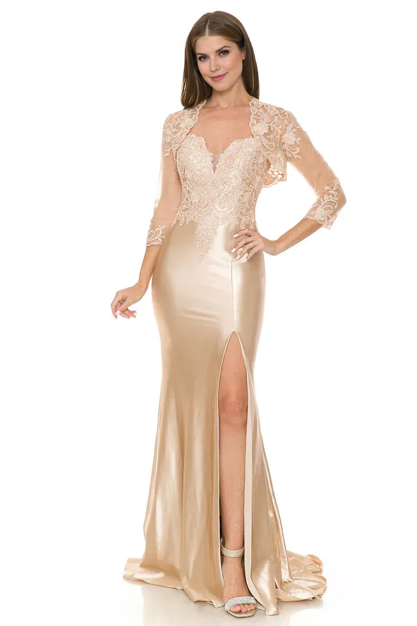 Luxe Mermaid Sweetheart Spaghetti Strap Open Back Floor Length Prom Dress
