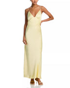 Luxe Sheath Spaghetti Strap Deep V Neck Open Back Floor Length For Sale Prom Dress