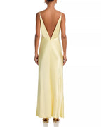Luxe Sheath Spaghetti Strap Deep V Neck Open Back Floor Length For Sale Prom Dress