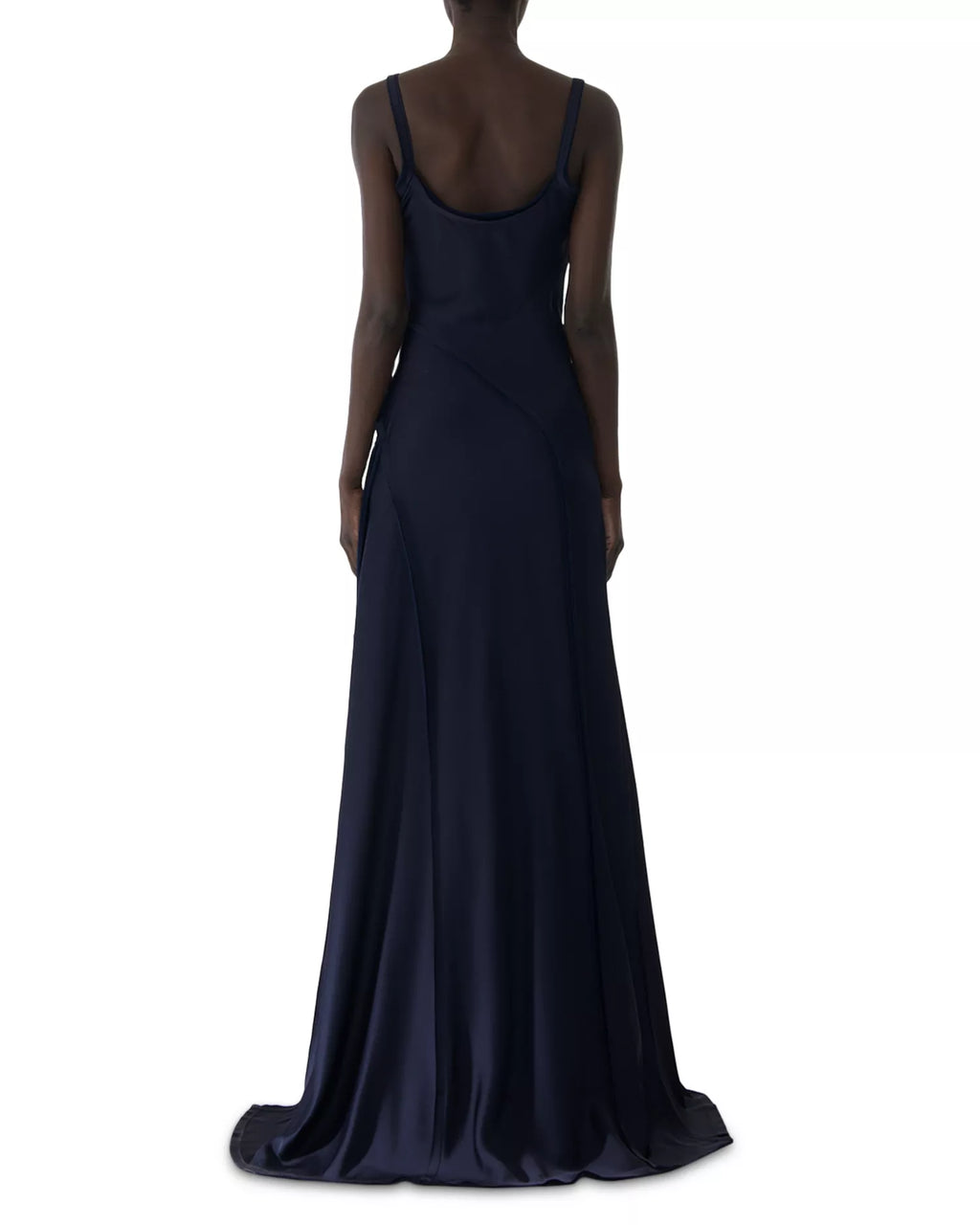 Luxe Sheath Square Neck Spaghetti Strap Asymmetrical Train Floor Length For Ladies Prom Dress