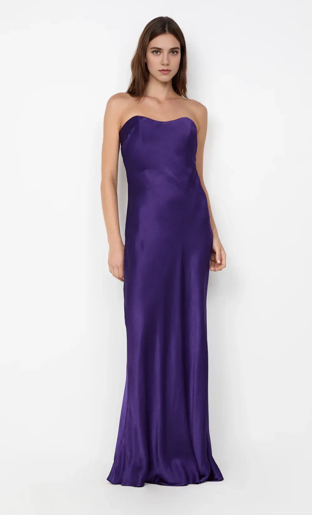 Luxe Sheath Strapless Sleeveless Cut Out Back Floor Length For Sale Prom  Dress