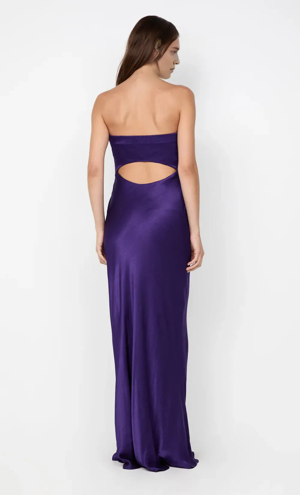 Luxe Sheath Strapless Sleeveless Cut Out Back Floor Length For Sale Prom  Dress