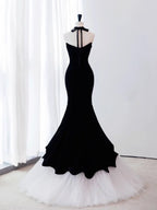 Luxuriant Mermaid Sweetheart Sleeveless Halter Back Train Length Hot sale Prom Dress