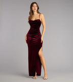 Luxurious Sheath Cowl Neck Spaghetti Strap Lace Up Back Floor Length Prom Dress