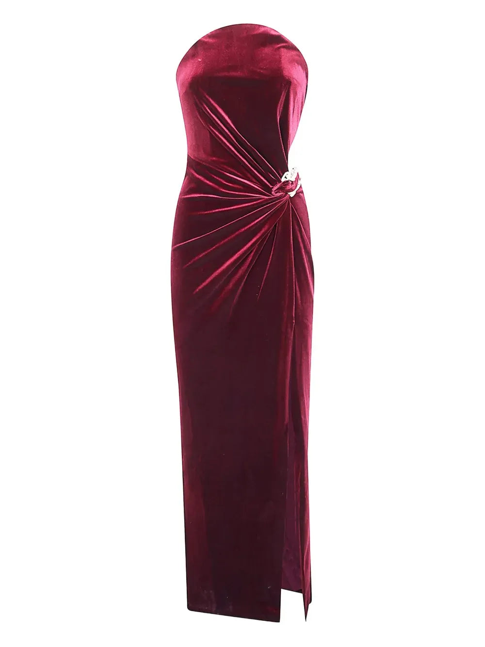 Luxurious Sheath Strapless Sleeveless Zipper Back Floor Length Prom Dress