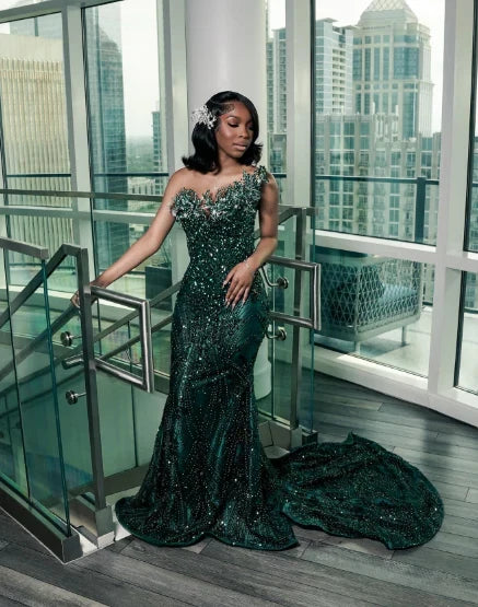 Luxurious Mermaid Sweetheart Sleeveless Backless Floor-Length Prom Dress