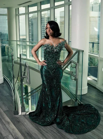 Luxurious Mermaid Sweetheart Sleeveless Backless Floor-Length Prom Dress
