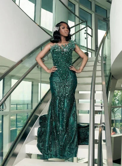 Luxurious Mermaid Sweetheart Sleeveless Backless Floor-Length Prom Dress
