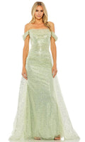 Luxury Fitted Off the Shoulder Sleeveless Sweep/Brush Train Prom Dress