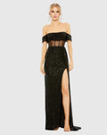 Luxury Mermaid Off-the-Shoulder Sleeveless Backless Floor-Length Prom Dress