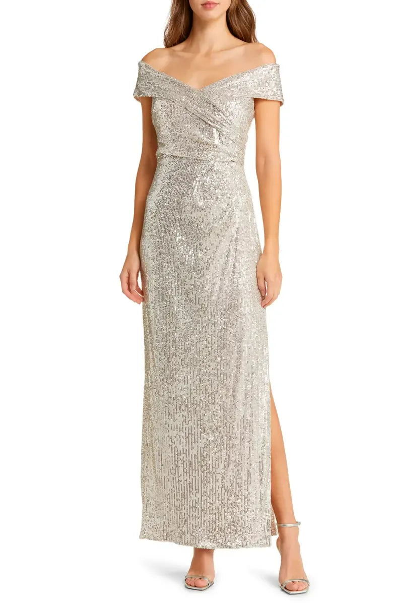 Luxury Mermaid Off the Shoulder Sleeveless Ankle-Length Prom Dress