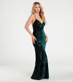 Luxury Mermaid Spaghetti Straps Sleeveless Lace-Up Floor-Length Prom Dress