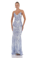 Luxury Mermaid/Trumpet V Neck Sleeveless Up Floor-Length Prom Dress