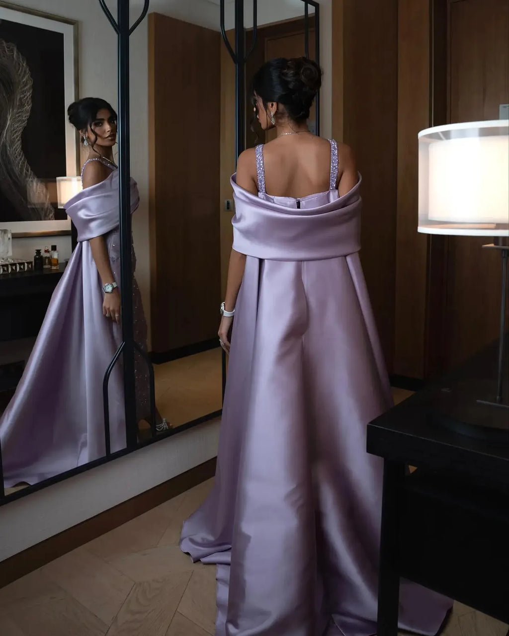 Luxury Off-The-Shoulder Sheath Sleeveless Pleated Sweep Train Evening Dress