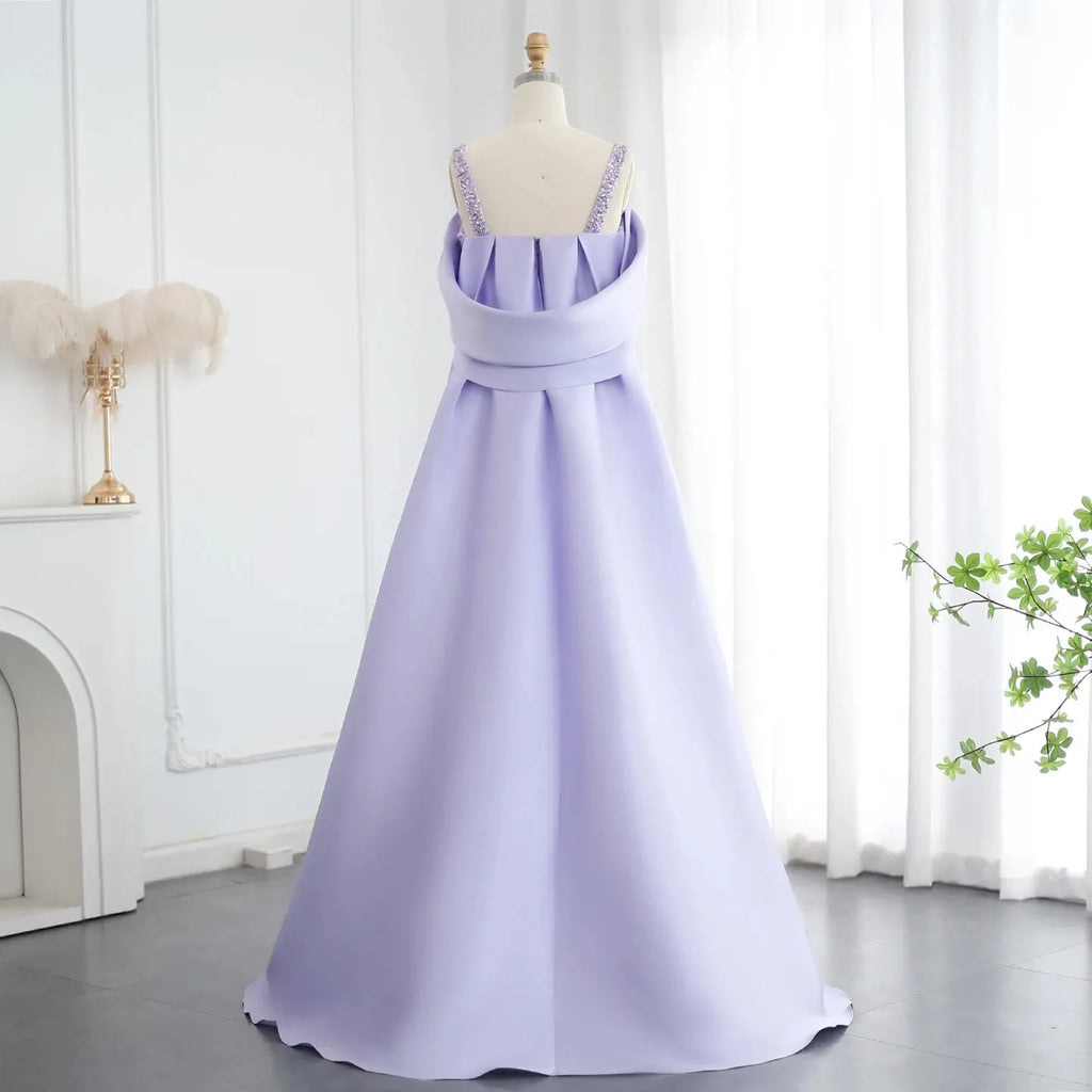 Luxury Off-The-Shoulder Sheath Sleeveless Pleated Sweep Train Evening Dress