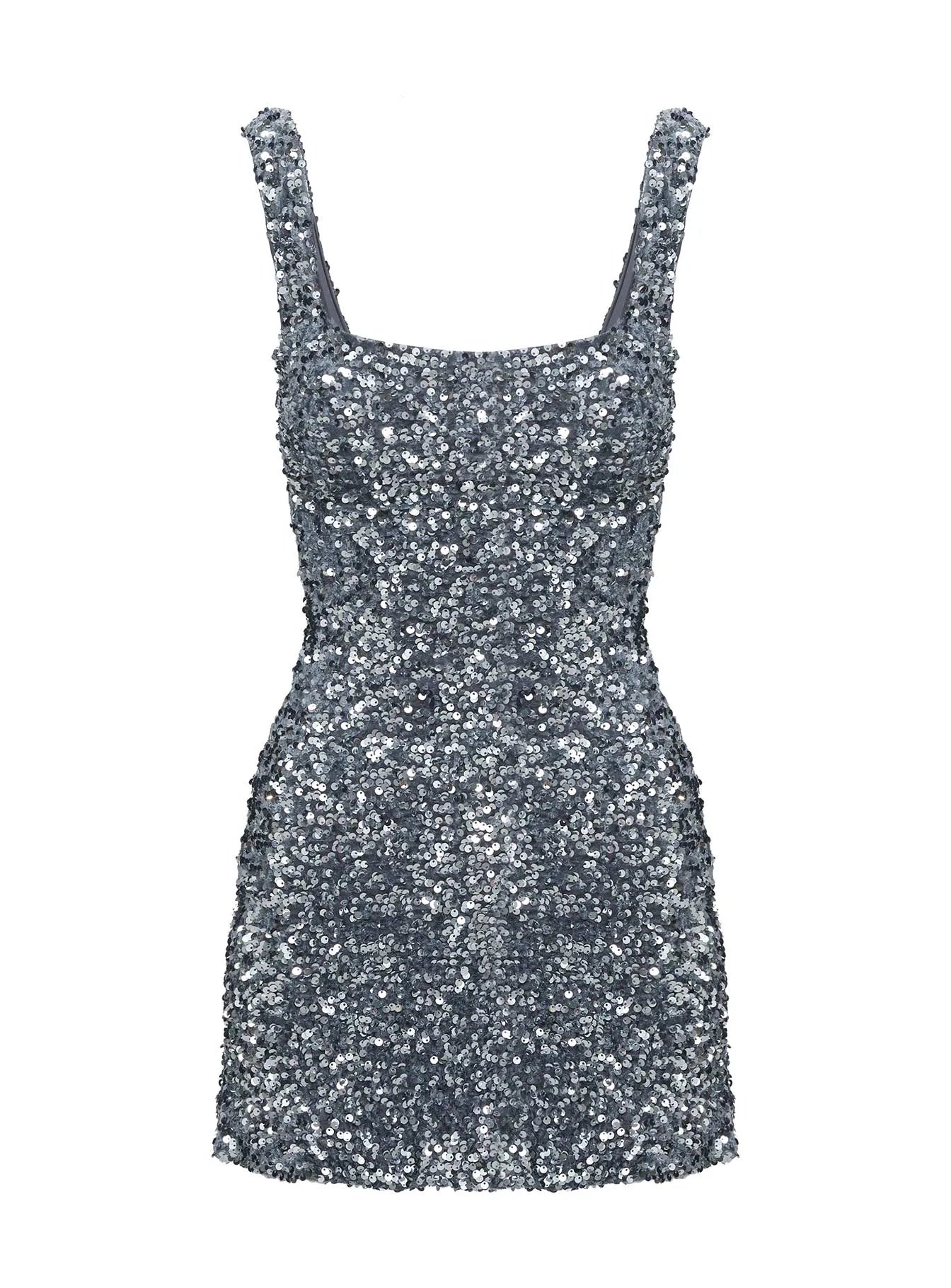 Luxury Sheath/Column Square Neck Sleeveless Zipper Up Short-Mini Homecoming Dress