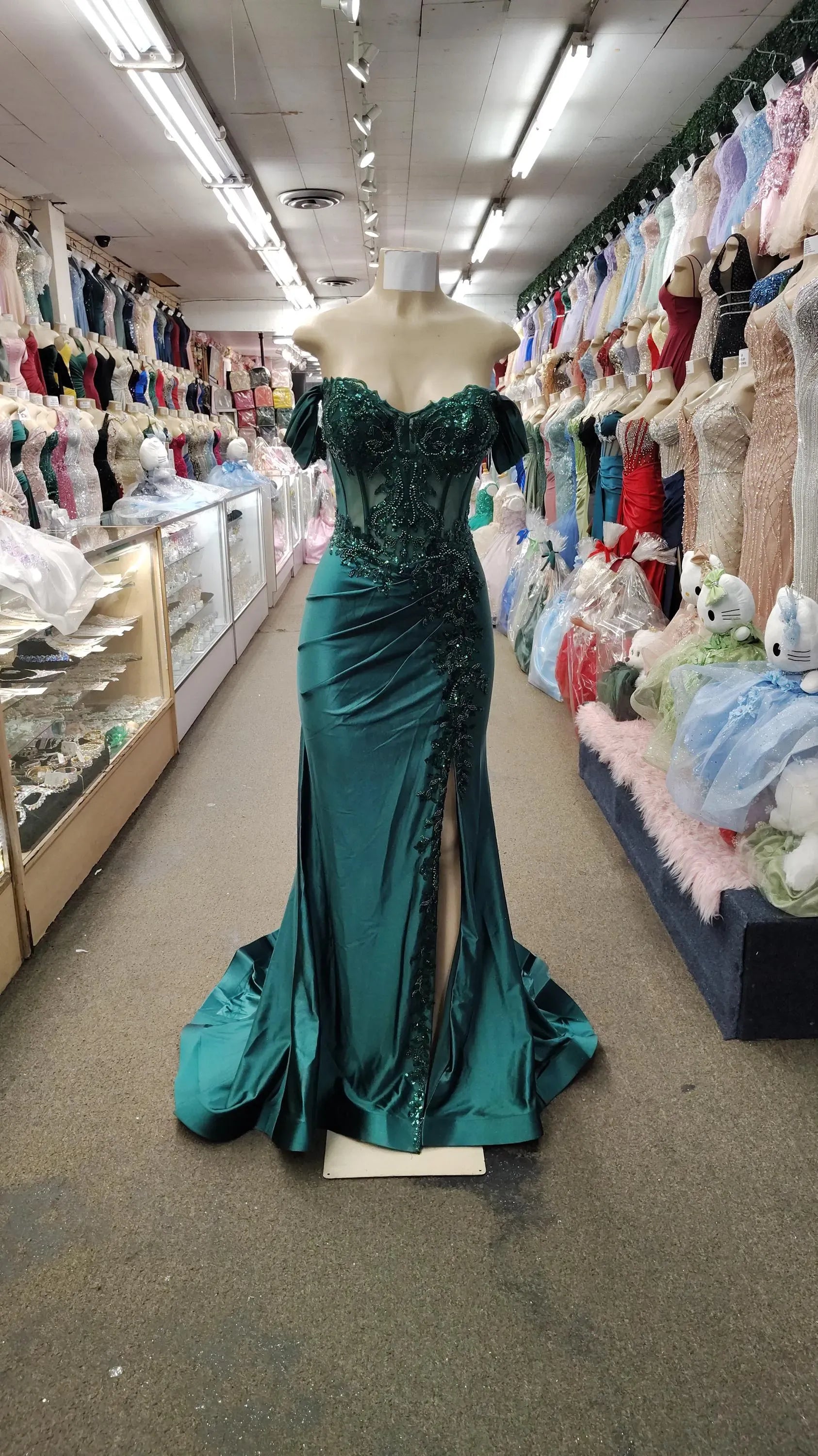 Mermaid Prom Dress Off Shoulder Corset Lace Beaded Satin Light Blue With Train For Prom Night