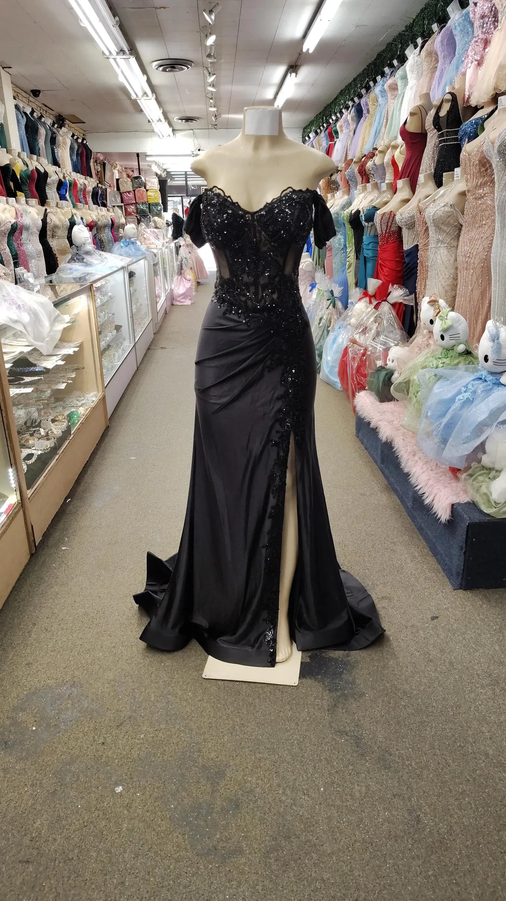Mermaid Prom Dress Off Shoulder Corset Lace Beaded Satin Light Blue With Train For Prom Night