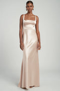 Black Mermaid Square Neck Wide Straps No Slit Scoop Back Affordable Ball Gowns Custom Off the Shoulder Evening Dresses
