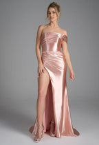 Mermaid Straight Neckline Elegant Floor Length Evening Dresses Sleeveless Simple Strapless Simple Strapless Prom Dresses