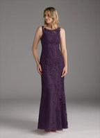 Plum Dress Elegant Mermaid Vintage Dress Floor-Length Dress Cape Sleeve Keyhole Back Mother of the Bride Dress