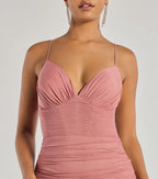 Mesmerizing Mermaid Plunge Neck Spaghetti Strap Lace Up Back Floor Length Prom Dress