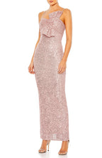 Mesmerizing Sheath Asymmetric Neck Sleeveless Zipper Back Floor Length Evening Dress