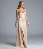 Minimalist A-Line Spaghetti Straps Sleeveless Lace-Up Sweep/Brush Train Prom Dress