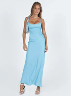 Minimalist Fitted Square Neck Sleeveless Floor-Length Prom Dress
