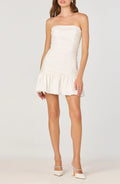 Modern Bodycon Strapless Sleeveless Ruched Back Short Homecoming Dress