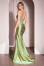 Modern Mermaid Sweetheart Strapless Lace Up Back Floor Length Prom Dress