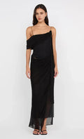 Modern Sheath One Shoulder Spaghetti Strap Open Back Floor Length For Ladies Prom  Dress
