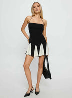 A-Line Halter Neck Sleeveless Backless Short-Mini Homecoming Dress