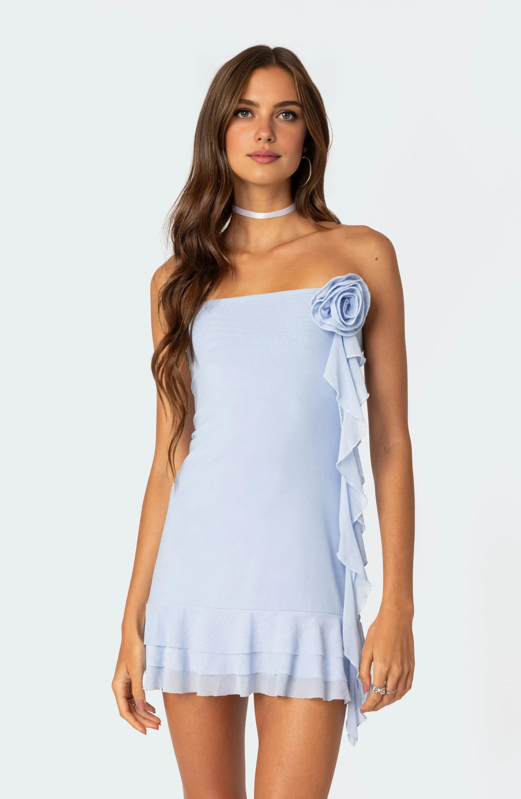A-Line/Princess Strapless Sleeveless Backless Short-Mini Homecoming Dress