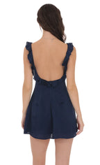 A-Line/Princess V-Neck Sleeveless Open Back Short-Mini Homecoming Dresses