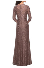 Fitted Sweetheart Neck Long Sleeve Zipper Up Floor-Length Mother of the Bride Dress