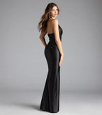 Form-hugging Halter Neck Sleeveless Open Back Floor-Length Prom Dress