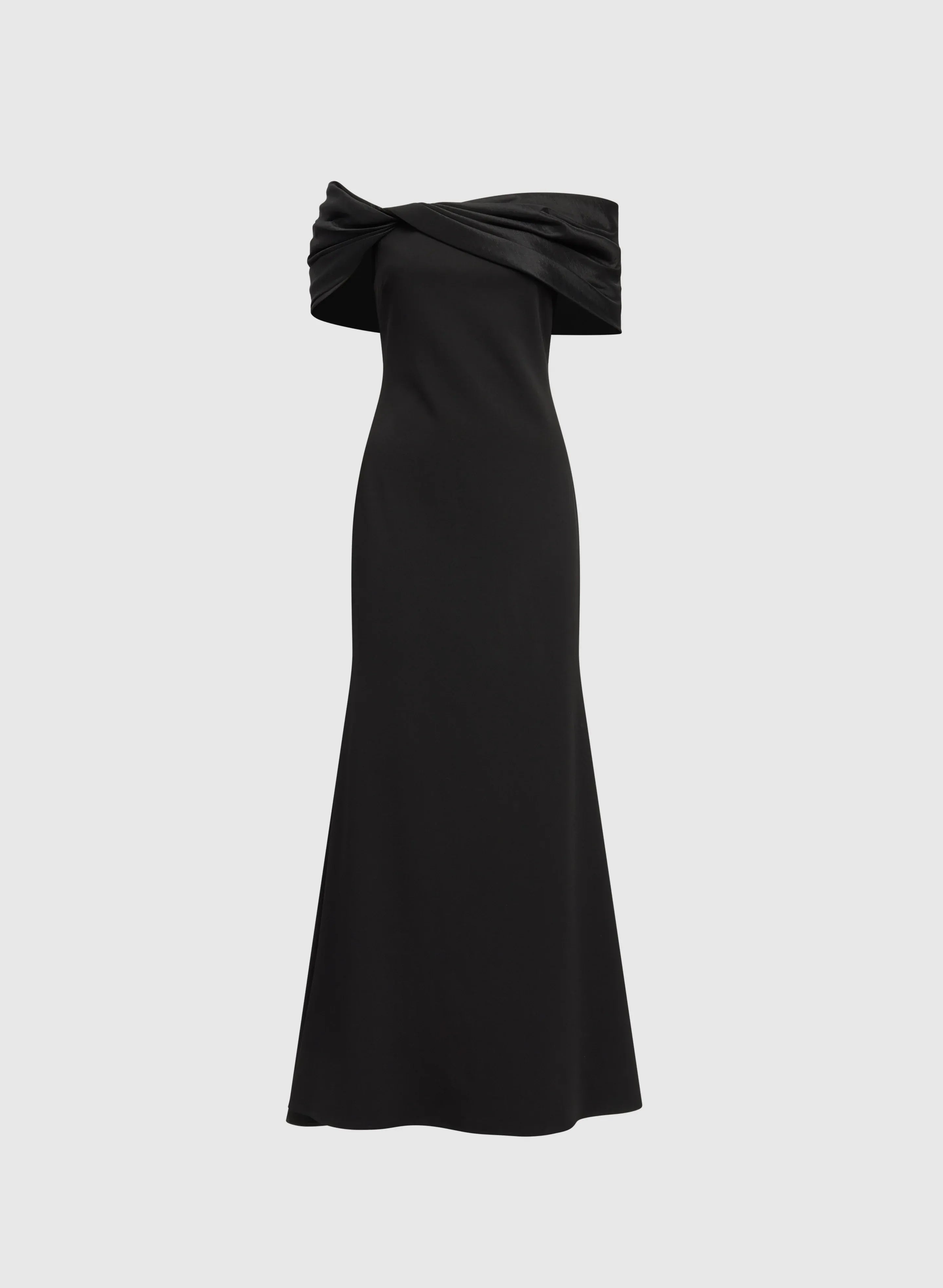 Mermaid Asymmetrical-Neck Cap Sleeve Zipper Up Floor-Length Prom Dress