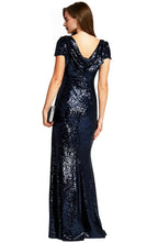 Mermaid Boat Neck Cap Sleeve Floor-Length Prom Dress