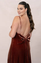 Mermaid Square Neck Sleeveless Floor-Length Plus Size Prom Dress