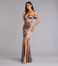 Mermaid Sweetheart Dropped Shoulder Sleeves Zipper Up Floor-Length Prom Dress