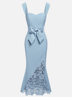 Mermaid Sweetheart Neck Sleeveless Back Zip Ankle-Length Evening Dress