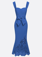Mermaid Sweetheart Neck Sleeveless Back Zip Ankle-Length Evening Dress