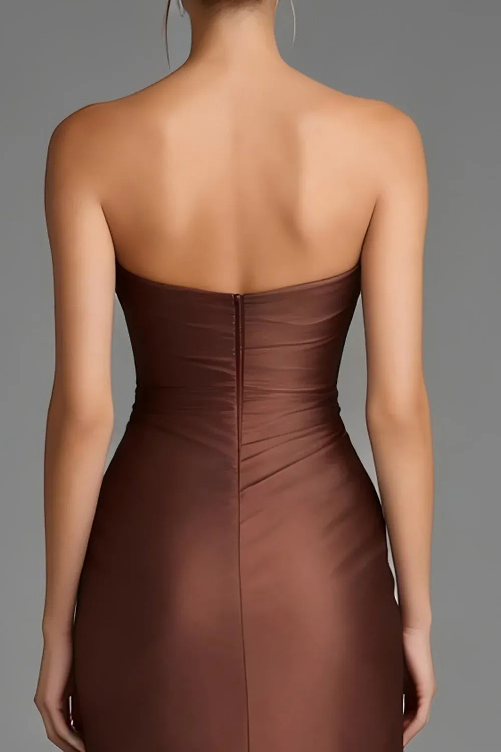 Mermaid Sweetheart Sleeveless Zipper Up Ruffles Floor-Length Prom Dress