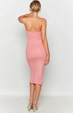 Sheath/Column Spaghetti Straps Sleeveless Backless Ankle-Length Prom Dress