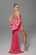 Sheath/Column Strapless Sleeveless Short-Mini Homecoming Dress