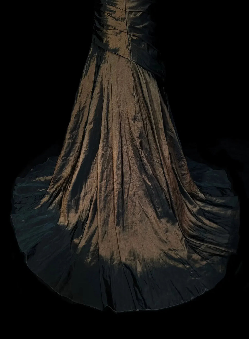 Mysterious Mermaid Strapless Sleeveless Lace-Up Back Floor-Length Gothic Evening Dress