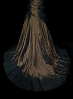 Mysterious Mermaid Strapless Sleeveless Lace-Up Back Floor-Length Gothic Evening Dress