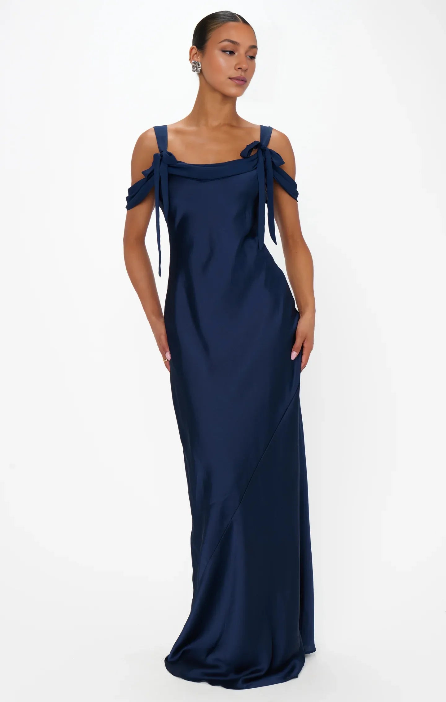 Dress Regular Straps Square Neck Sleeveless Maxi Dress Column Simple Backless Prom Dress