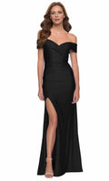 Off-Shoulder Sleeveless Sheath Classic Floor length Prom Dress For Sale For Women